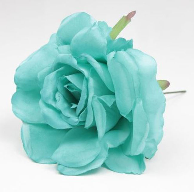 Petite rose de Cadix. 10cm. Bleu 22